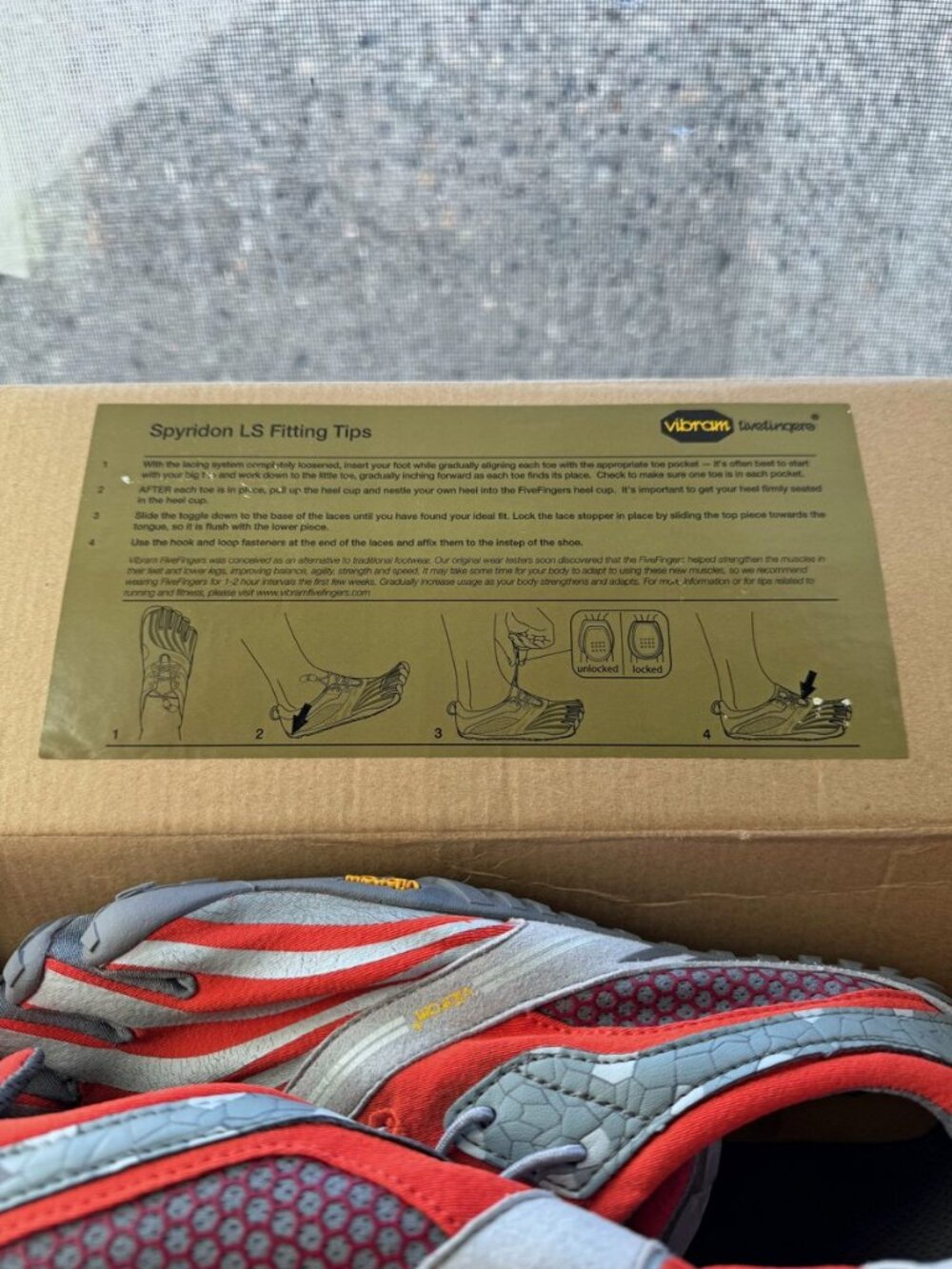 Vibram FiveFingers Spyridon LS Orange/Grey Women's EU 42